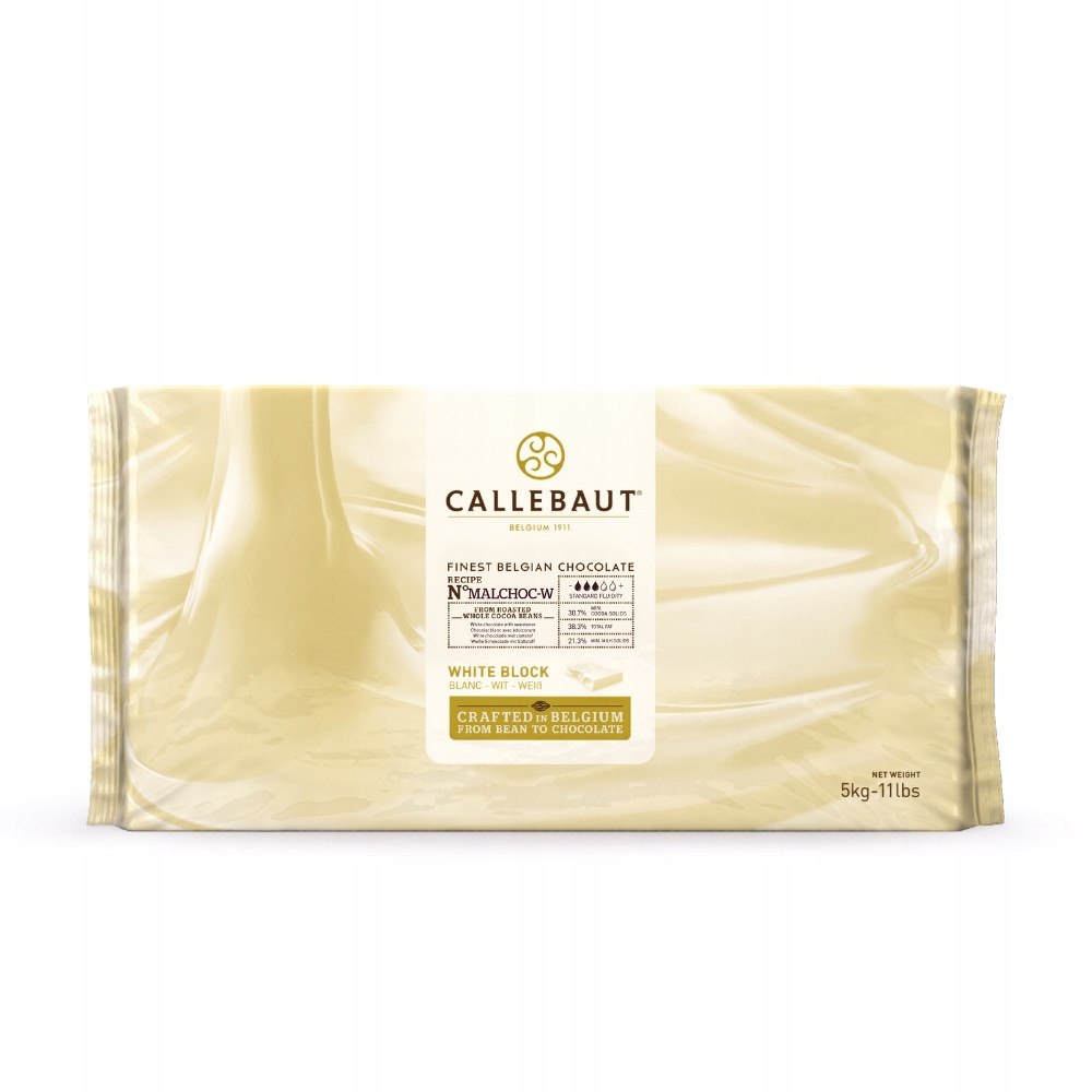 Callebaut čokoláda bílá Malchoc 30,7% blok 5 kg