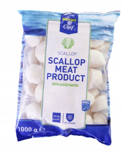 Metro Chef Hřebenatky 1 kg