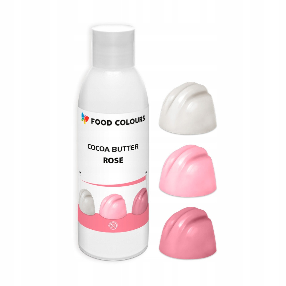 Food Colours kakaové máslo růžová rose 100g