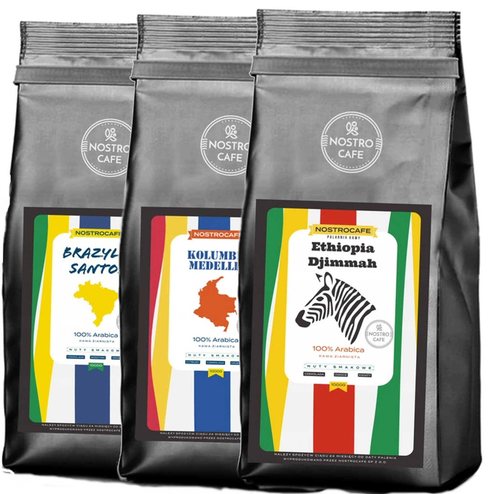 Káva Zrnková 3KG Kolumbie, Santos, Etiopie