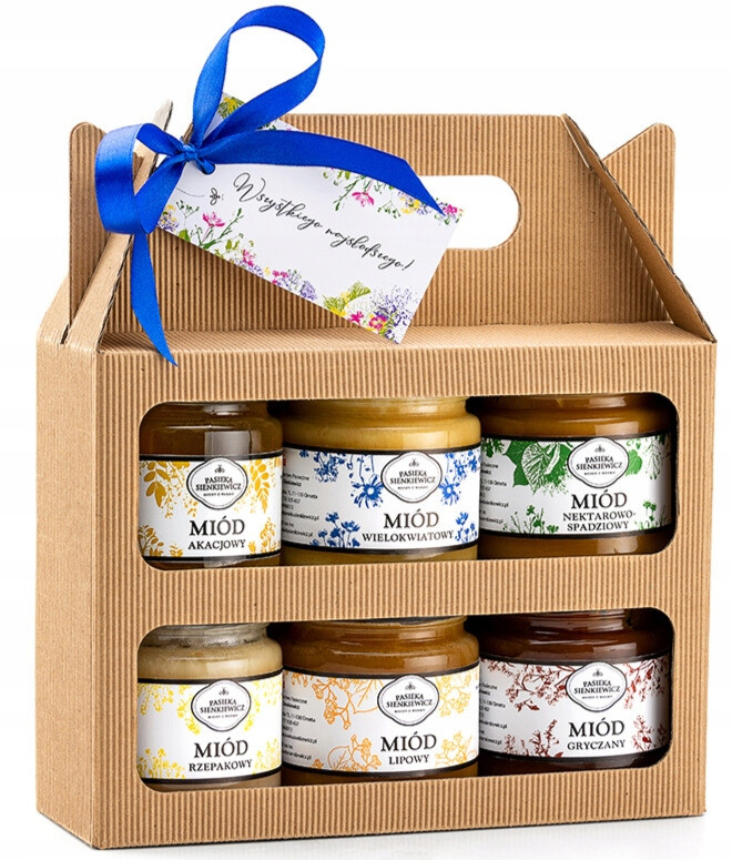 Dárková Sada Medů Kufr 6x250G Na dárek, Dárek