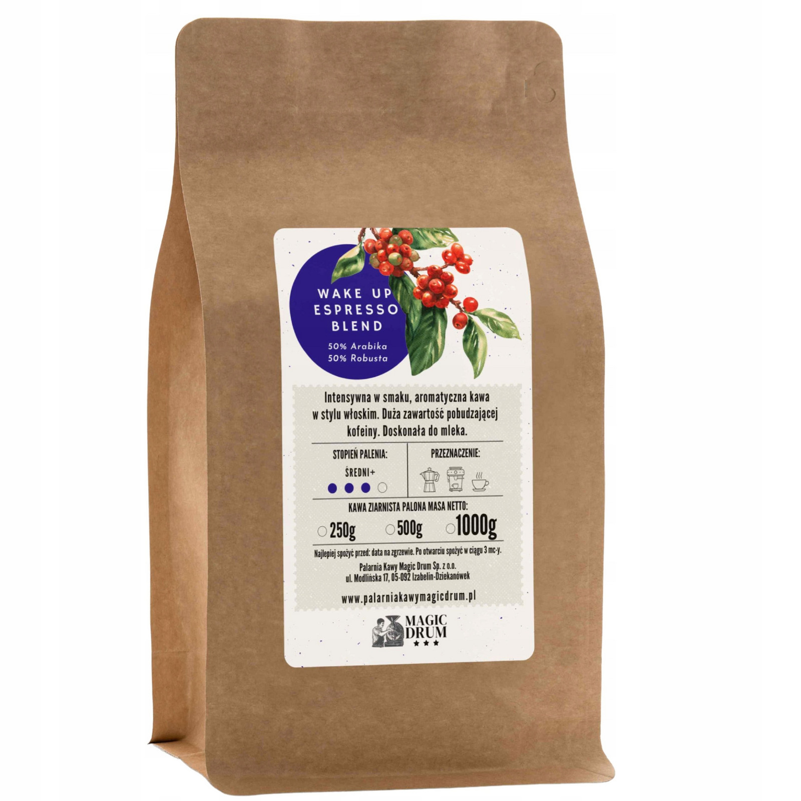 Mletá káva Wake Up Espresso Blend 50/50 1kg
