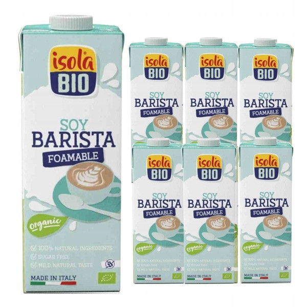 6x Sójový nápoj Barista bezlepkový Bio 1l