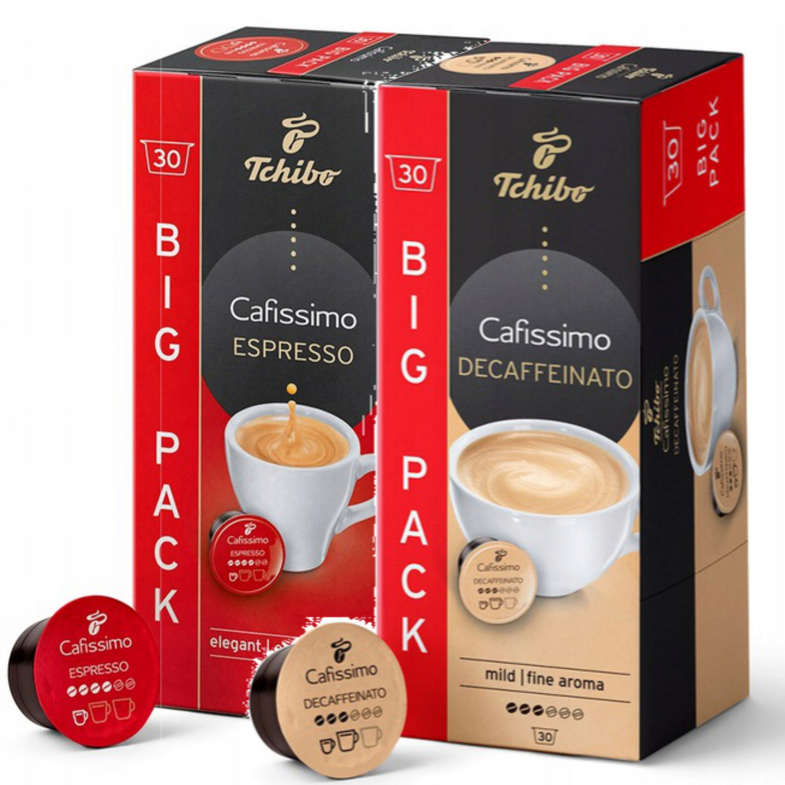 Tchibo Cafissimo Espresso Elegant Aroma Káva 30Kaps /Bez kofeinu 30Kaps
