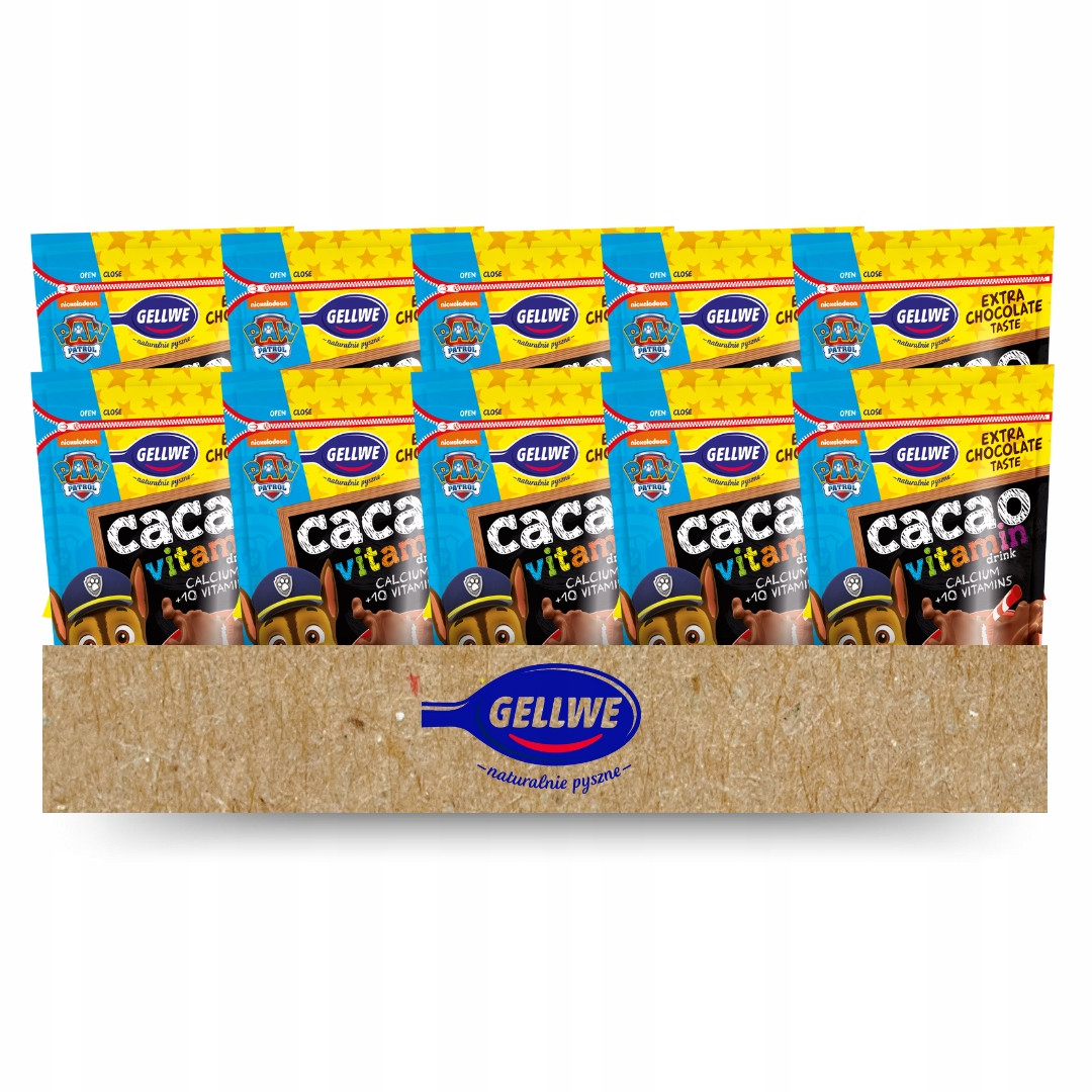 Gellwe Kakaový vitamín Kakaový nápoj v prášku 150 g x 10 kusů