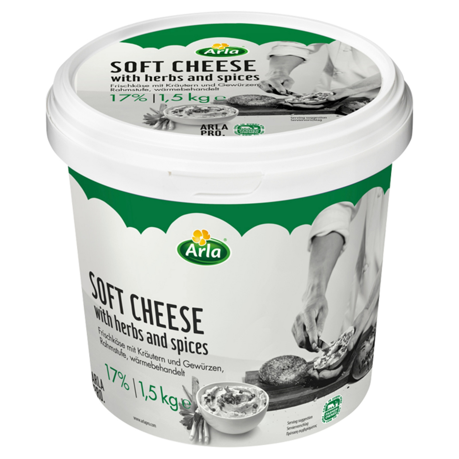 Arla Krémový sýr s bylinkami a kořením 1,5 kg