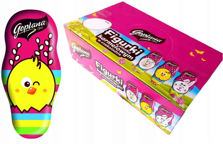 Datum: 2025.11 Goplana Figurka Velikonoční Kuře Karamel V Čokoládě 30 g