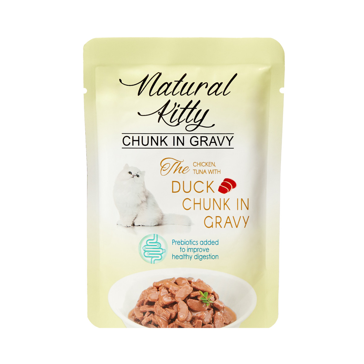 NaturalKitty,krmivo pro kočky,kuřecí maso,tuňák s kachnou v omáčce,24 x 85 g