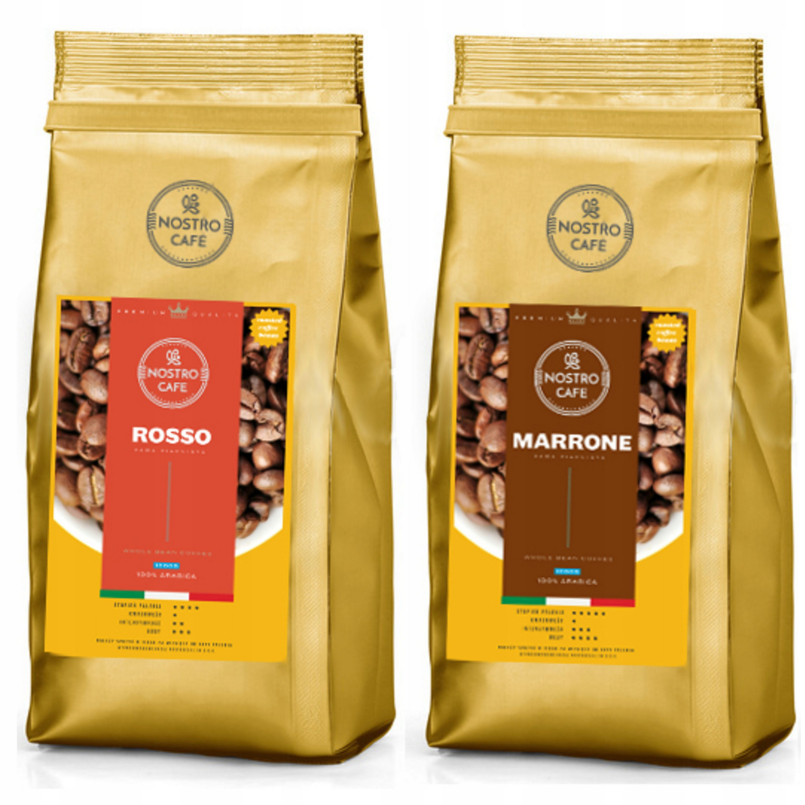 Káva Zrnková Rosso,marrone 2KG Čerstvě pražená