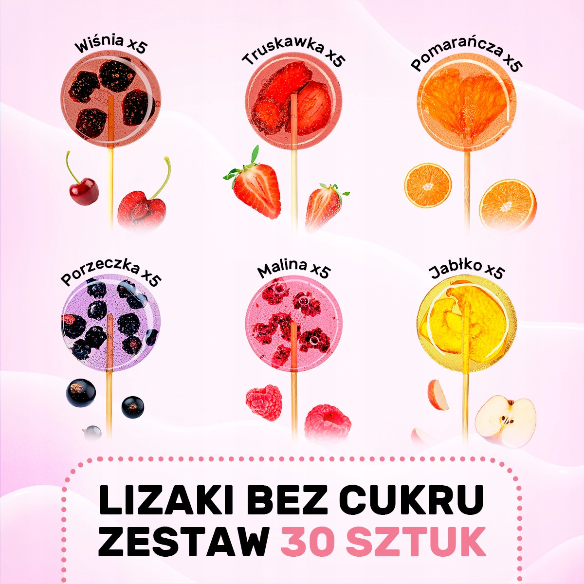 Sada 30 lízátek Mix Box TimPops (lízátka bez cukru)