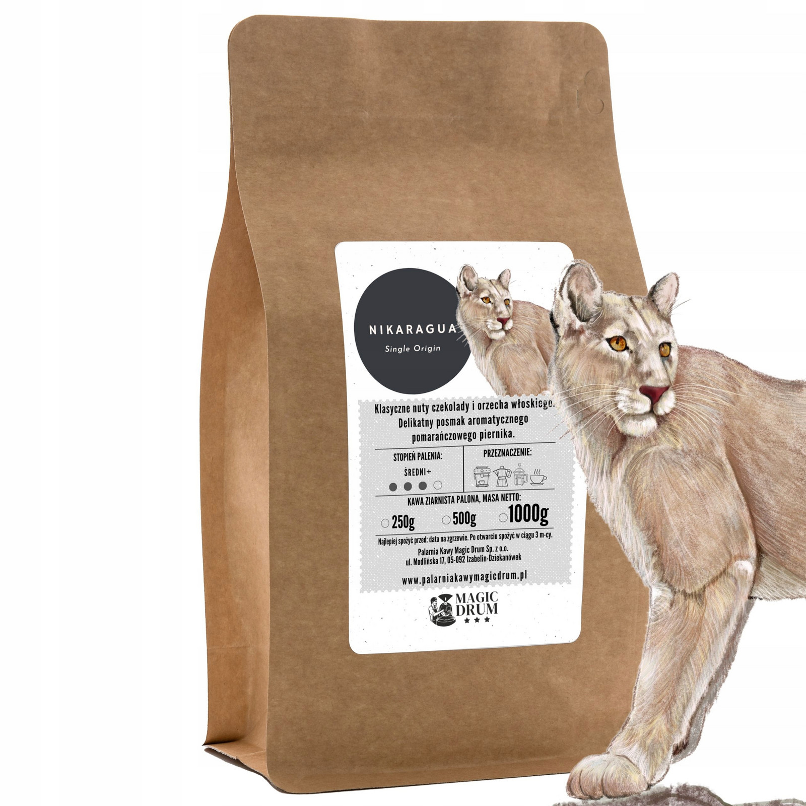 Mletá káva Nikaragua 1 kg čerstvě pražená arabica