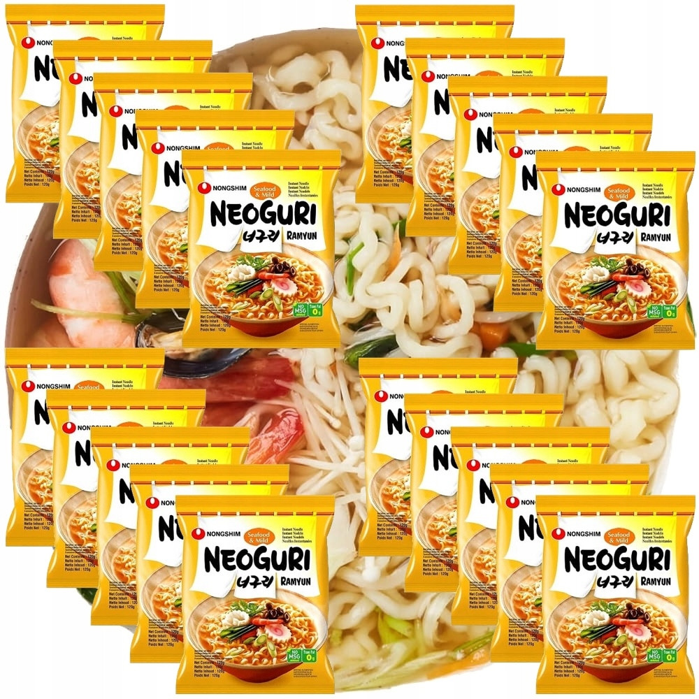 Karton Korejská polévka Instant Neoguri Plody moře Jemná 20x120g Nongshim