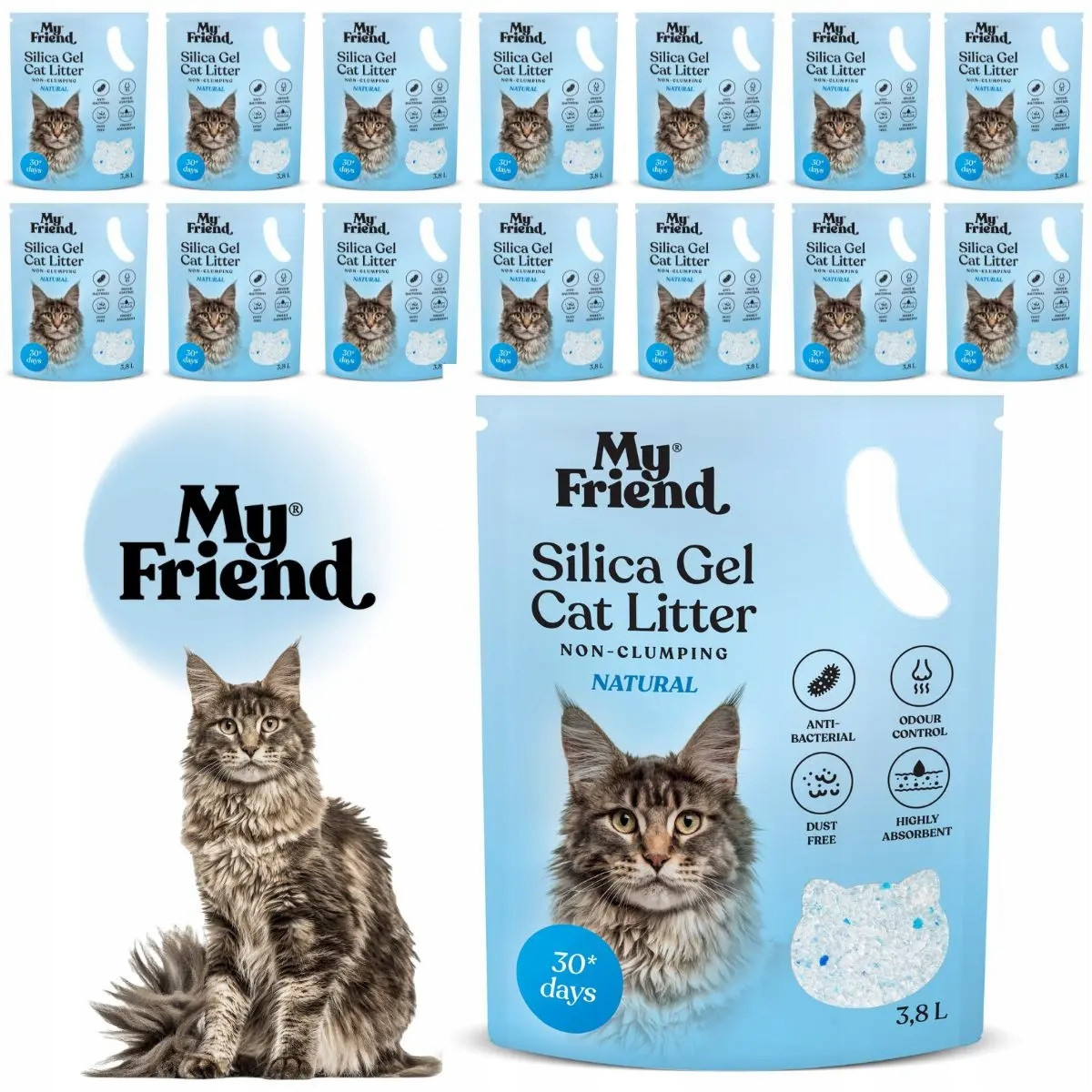 My Friend stelivo Silica Natural 3,8l Balíček x15