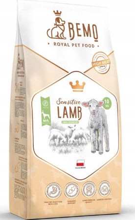 Suché krmivo Bemo jehněčí pro psy s přecitlivělostí plemene Střední, Velké 10 kg