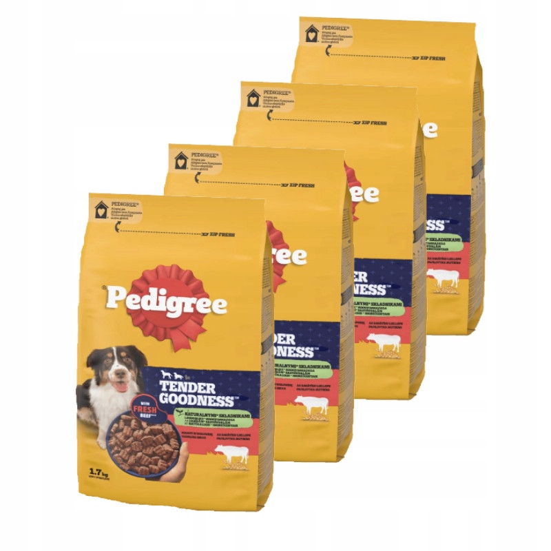 Pedigree Tender krmivo poloměkké 4 x 1,7 kg