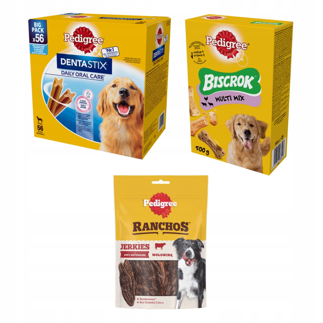 Pedigree Sada pamlsků pro psa Dentastix Biscrok Ranchos Mix Chutí