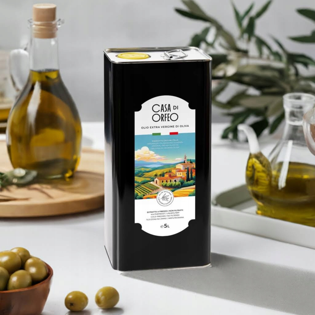 Olej Extra Vergine Casa di Orfeo 5 litrů Sicílie Itálie