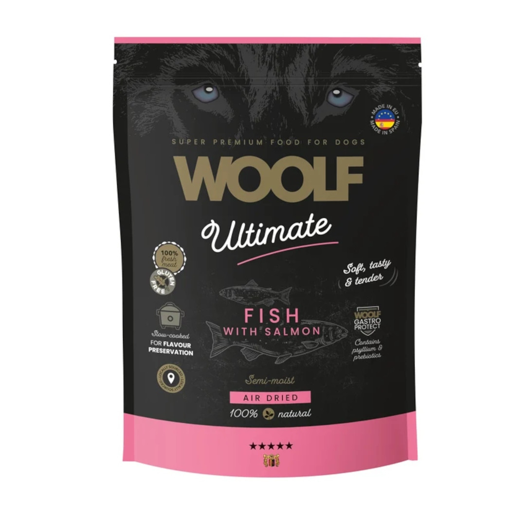 Woolf Ultimate Dog Adult Fish with Salmon 1kg Ryba Polovlhký losos