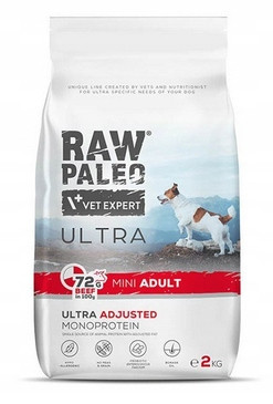 VetExpert Raw Paleo Ultra Hovězí Mini Adult 750g