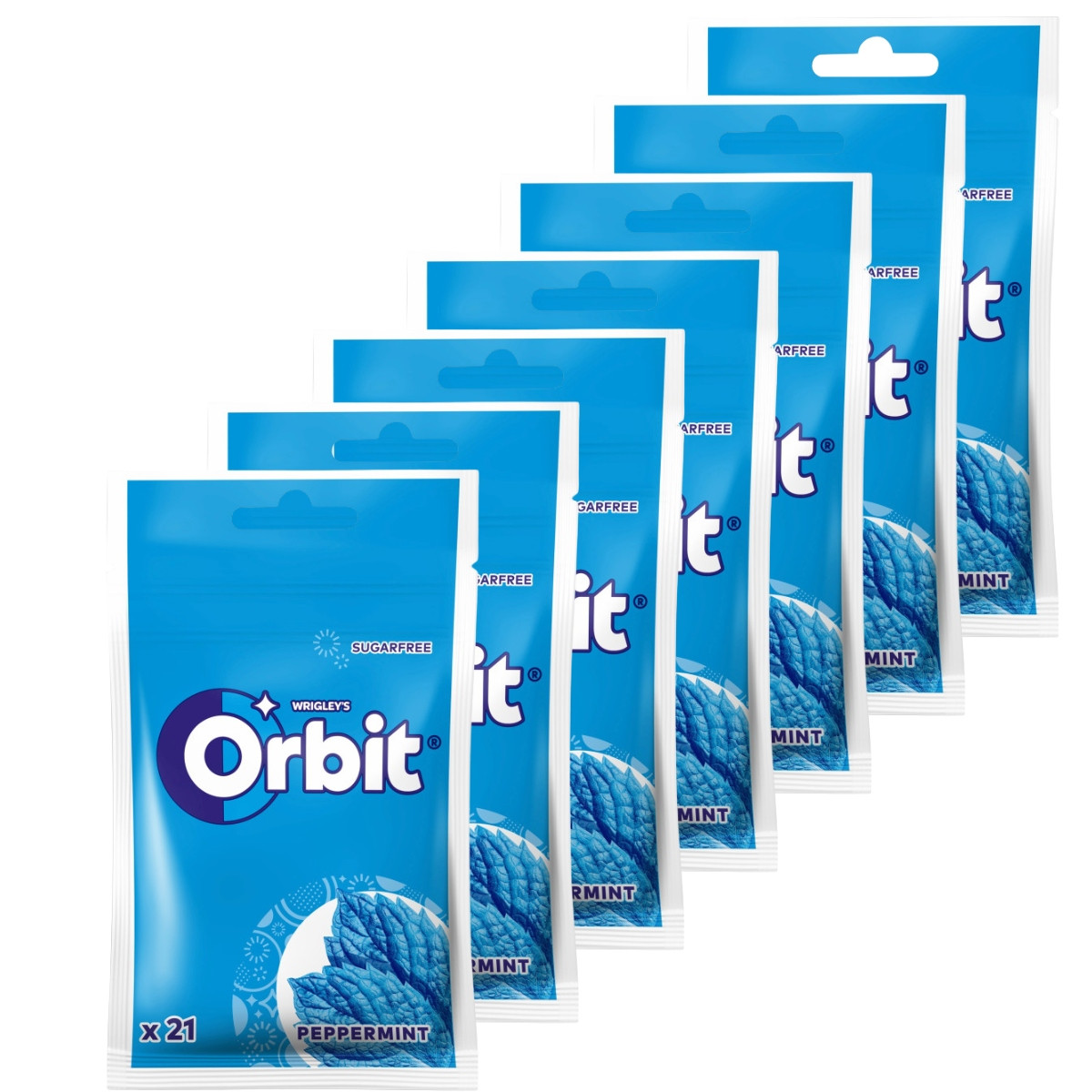Orbit Peppermint Žvýkačka bez cukru 29 g x 22 kusů