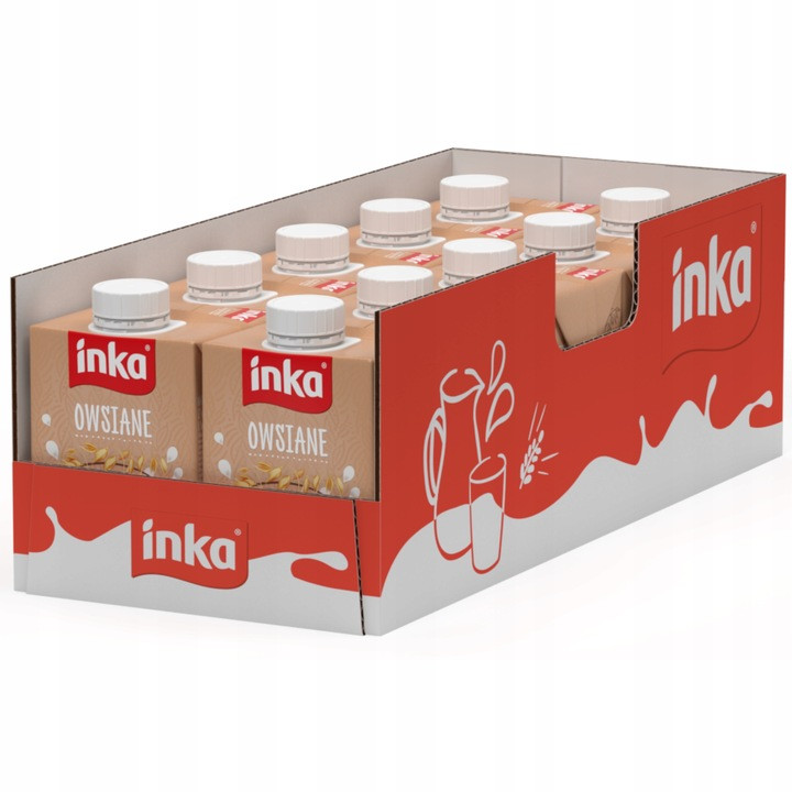 Inka Ovesný Rostlinný Nápoj S Vitamíny Bez Přidaného Cukru 10x500 ml