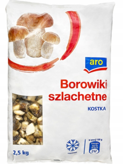 aro Hříbky ušlechtilé, mražená kostka 2,5 kg