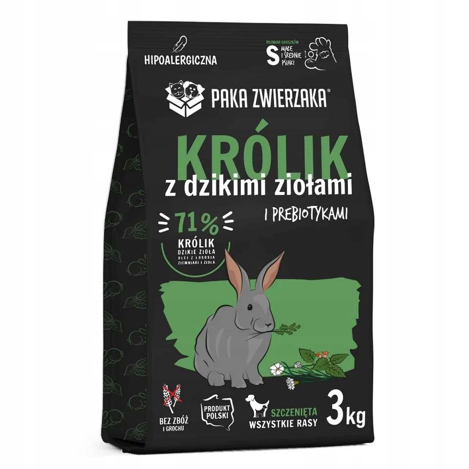 Paka Zwierzaka Seventh Heaven Krmivo Králík s bylinkami pro štěňata 3 kg
