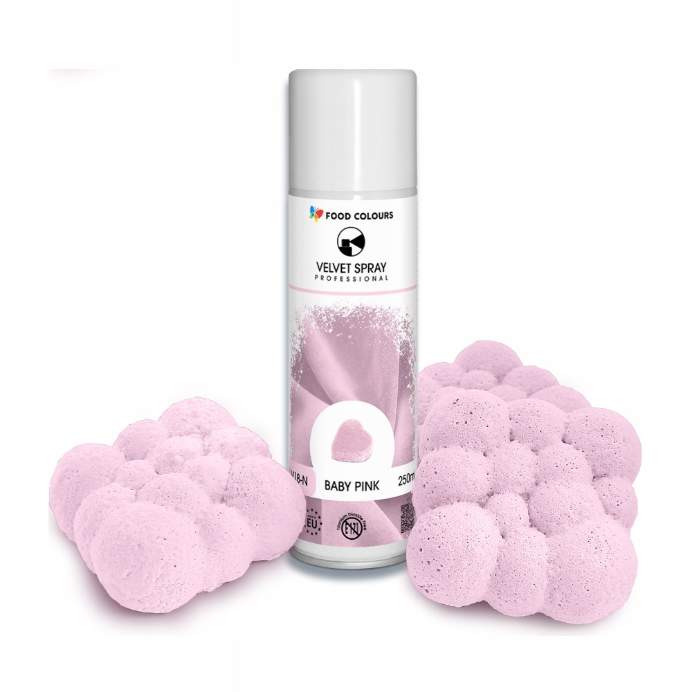 Food Colours Velvet Spray Baby Pink 250 ml