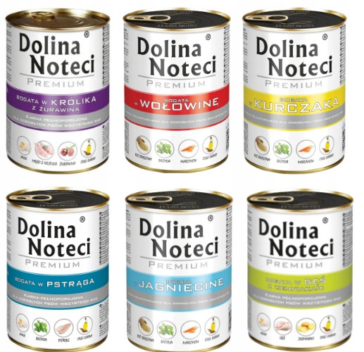 Dolina Noteci Premium vlhké krmivo pro psy mix chutí 30x400 g