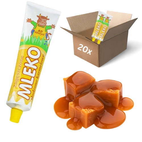 20x Zahuštěné mléko v tubě Sm Gostyń 150 Ml Karamel ideální do dezertů