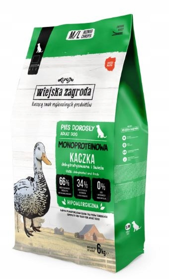 Wiejska Zagroda Monoproteinová Kachna M/L 6 kg