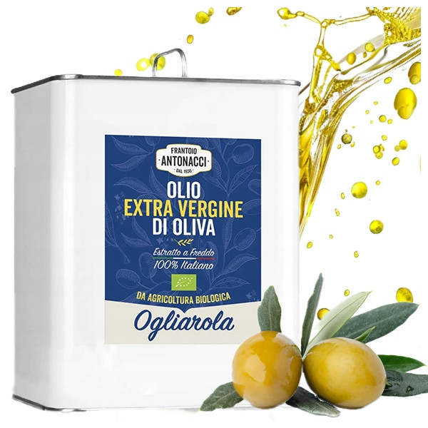 Extra Panenský Olivový Olej 3L Ogliarola Bio Italská Sklizeň 2024