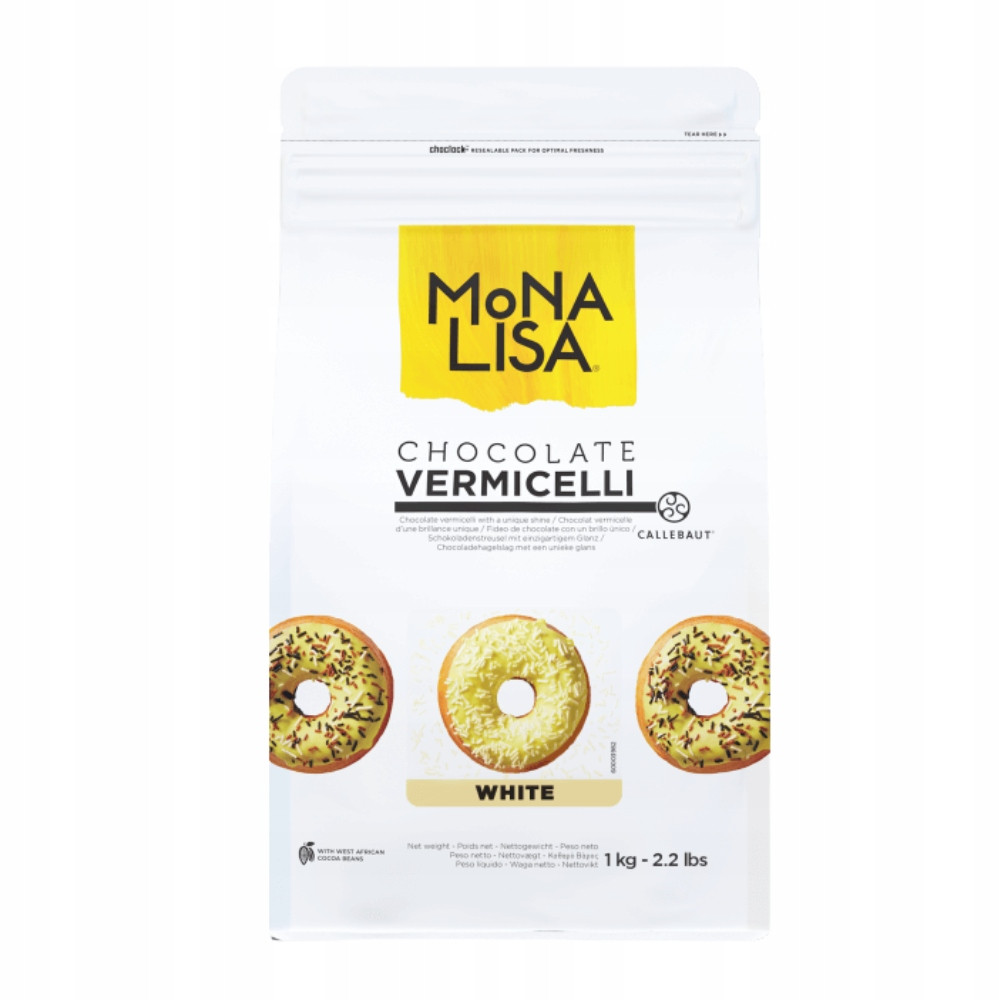 Mona Lisa bílá posypka Vermicelli White 1 kg