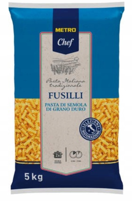 Metro Chef těstoviny Fusilli 5 kg