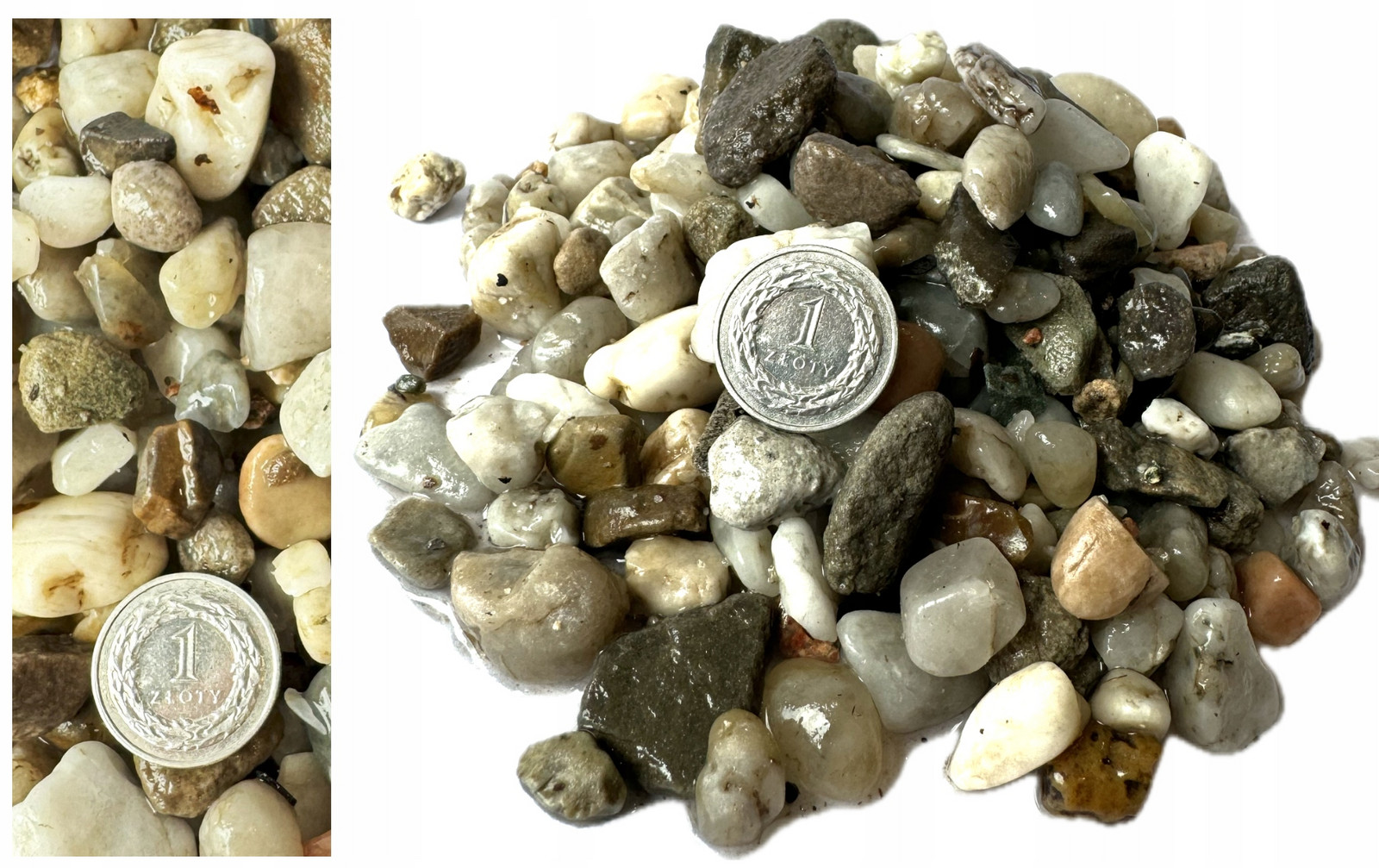 Přírodní říční štěrk do akvária 8-14mm Štěrk Podklad pro rostliny 30kg