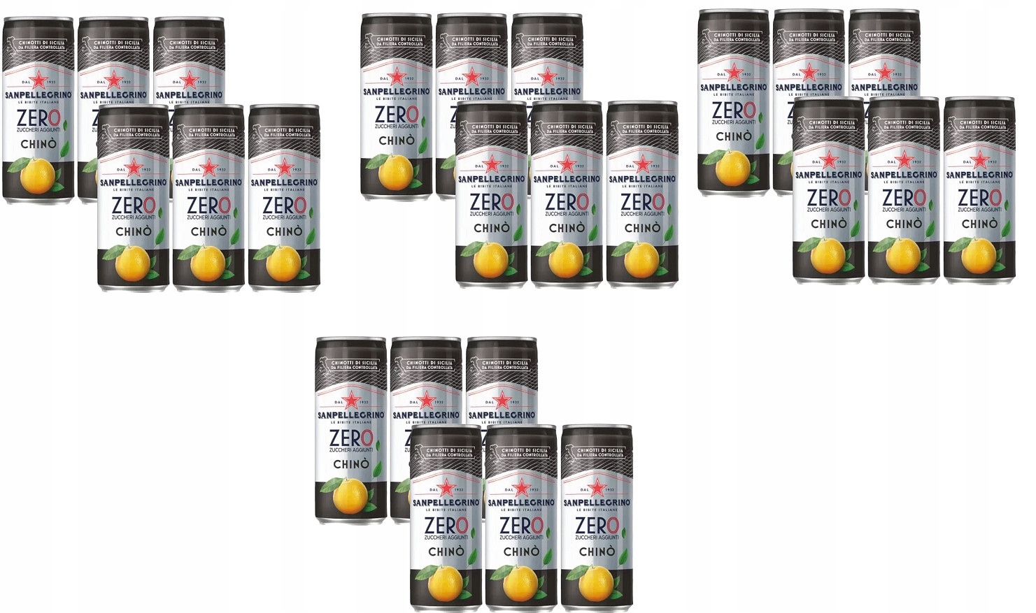 San Pellegrino CHINo Zero 330 ML plechovka bez cukru skupinové balení