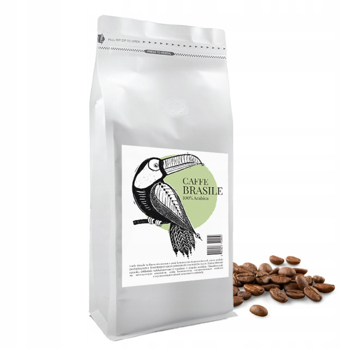 Káva zrnková Maestro Caffe Brazílie 1kg, 100% Arabica