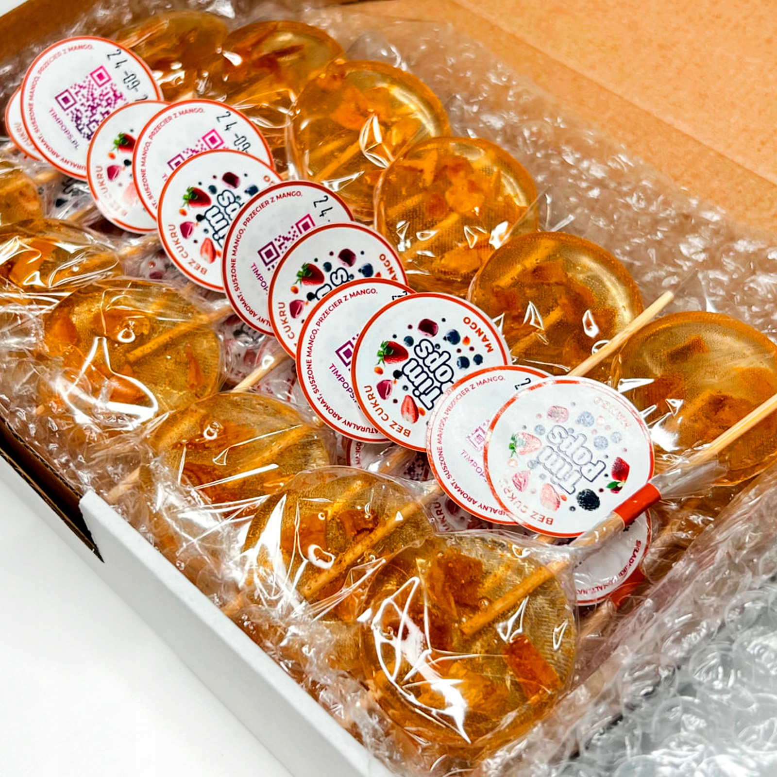 Sada Party Box TimPops 25 lízátek s příchutí manga (bez cukru)