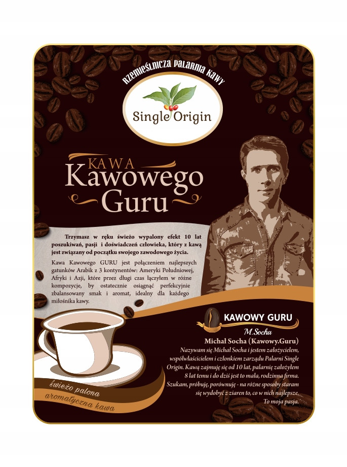 Káva Kavového Guru Single Origin 1kg