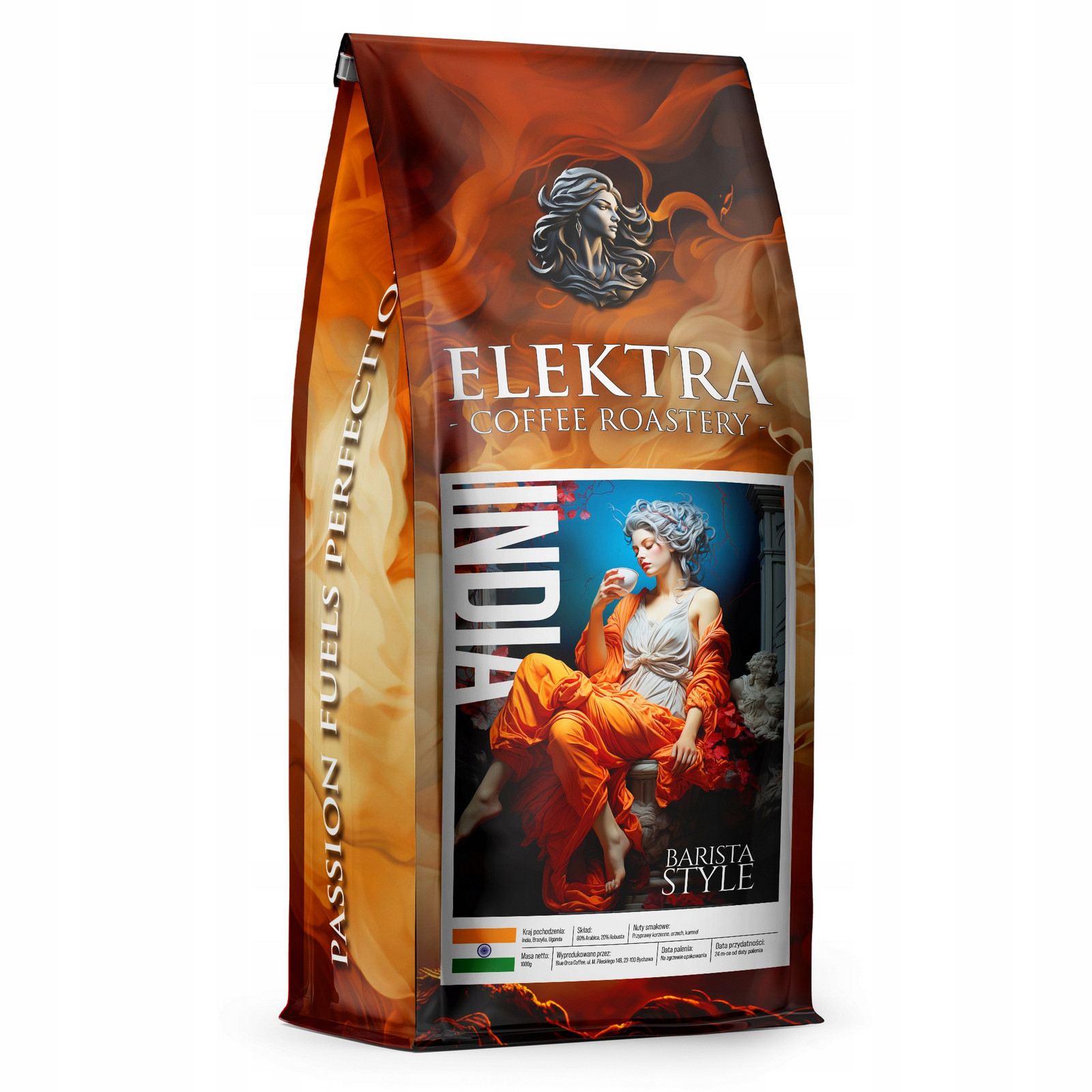 Káva Indie Barista Čerstvě Pražená 1 Kg Pražírna Kávy Elektra
