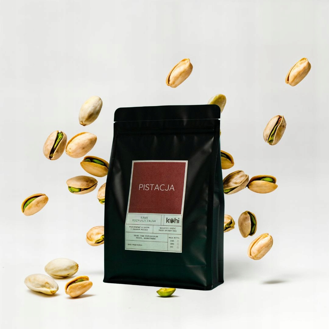 Káva Příchuť Rozpustná Pistácie 500g Kohi Pistáciová