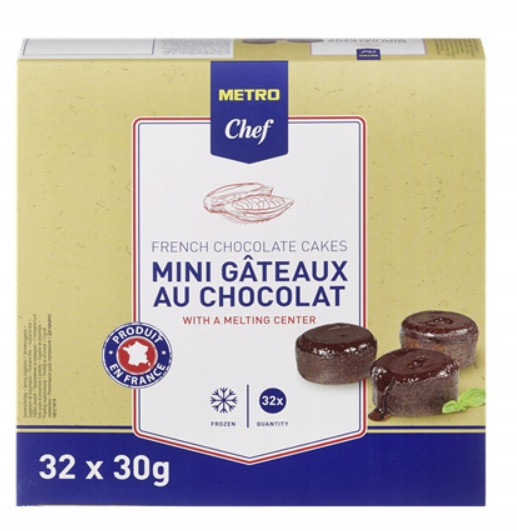 Metro Chef Fondant Čokoládové sušenky 32 kusů 960 g