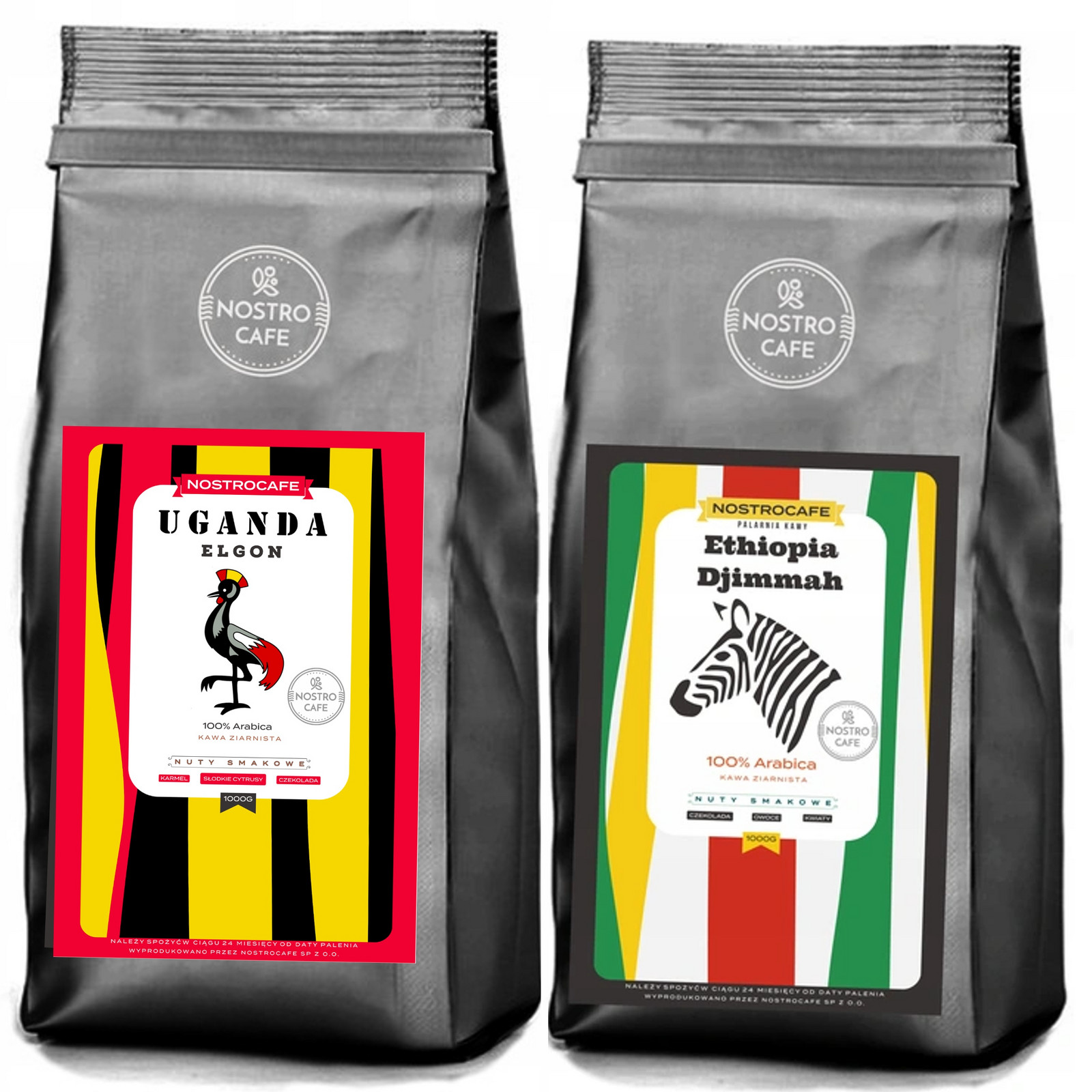 Káva Zrnková 2KG Uganda Elgon, Etiopie Dijmmah