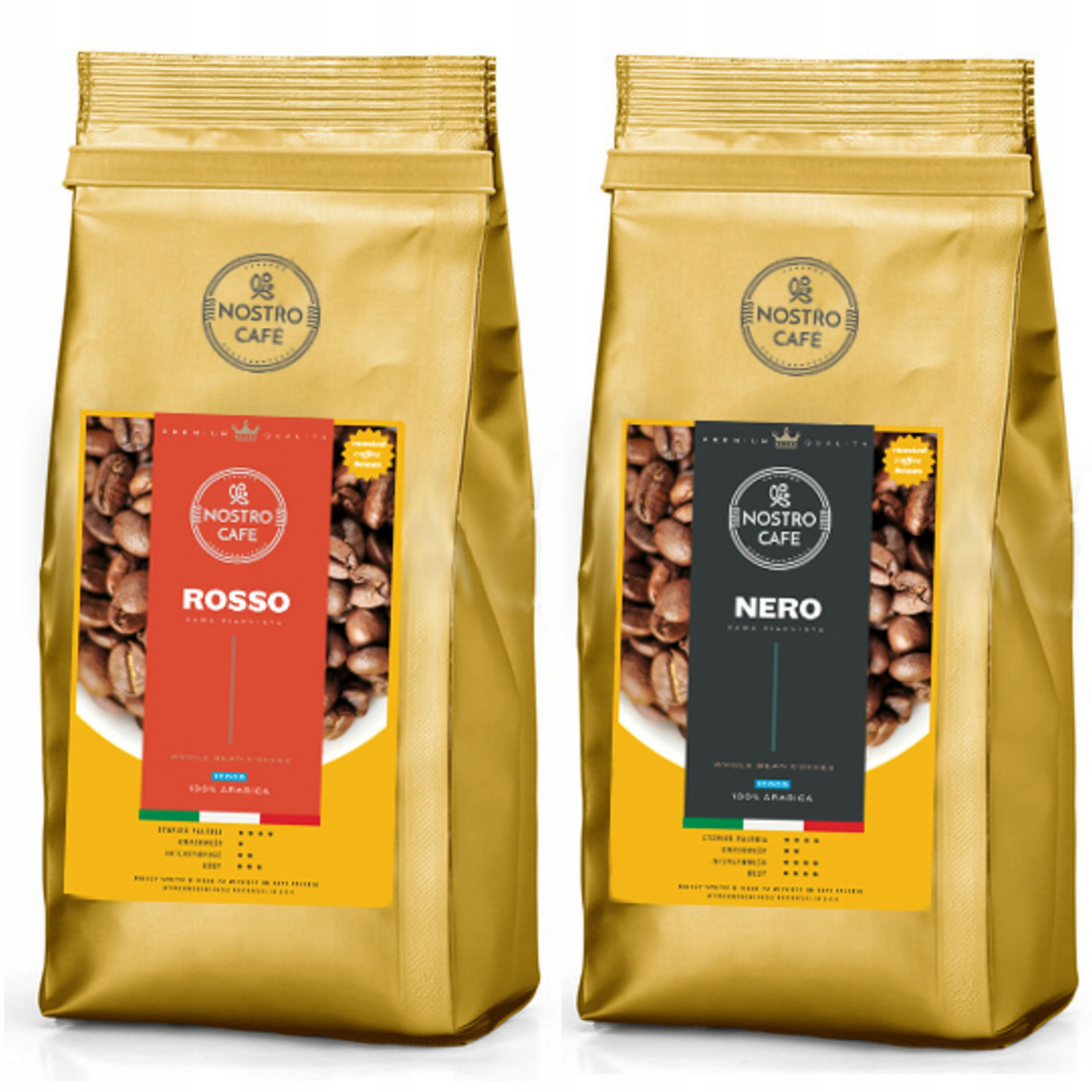 Káva Zrnková Rosso,nero 2KG Čerstvě pražená