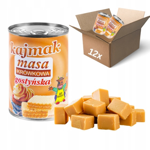12 x Kajmak tekutý karamel Sm Gostyń 510g na palačinky, vafle, oplatky