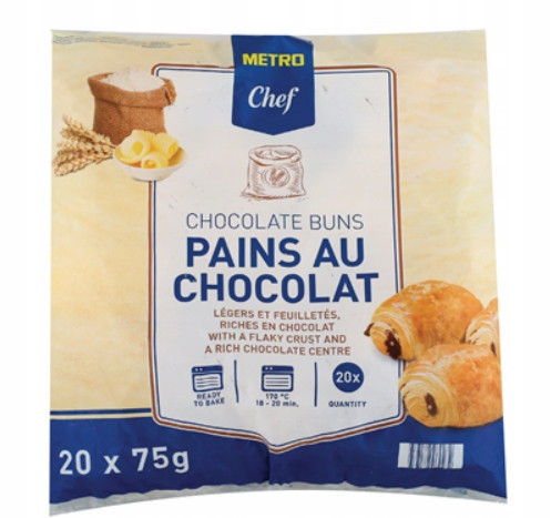 Metro Chef Buchty s čokoládou 20 kusů 1,449 kg