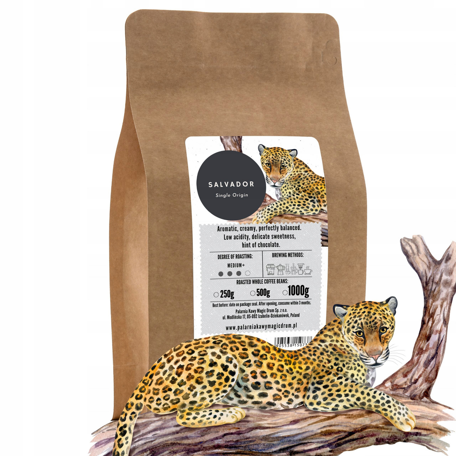 Zrnková káva Salvador 1kg čerstvě pražená arabica