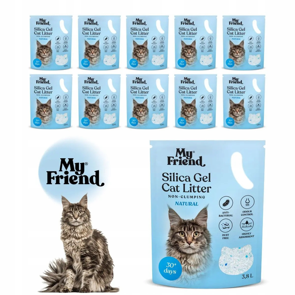 My Friend stelivo Silica Natural 3,8l Balíček x11