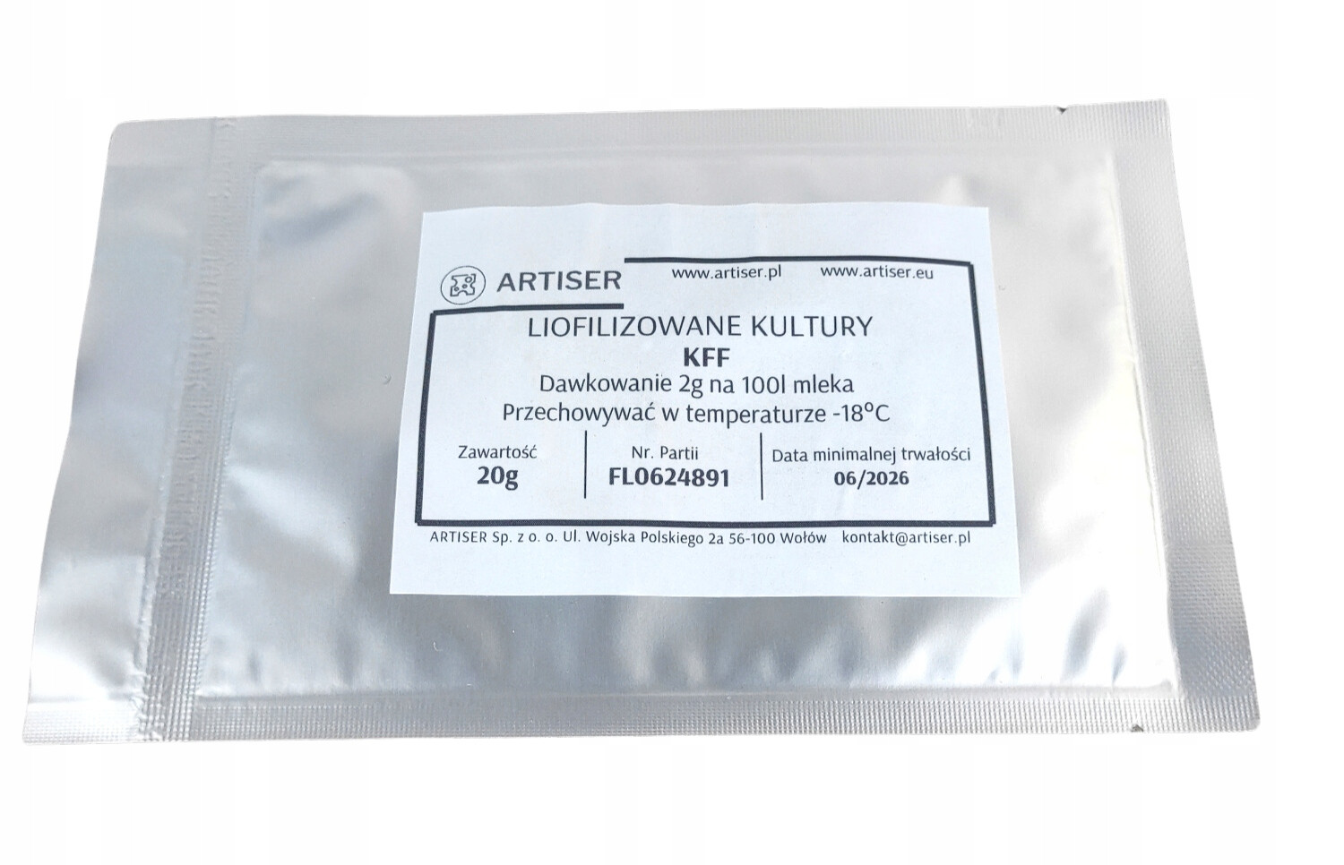 Kultury bakterií do kefíru Kff na 1000l mléka. Domácí kefír