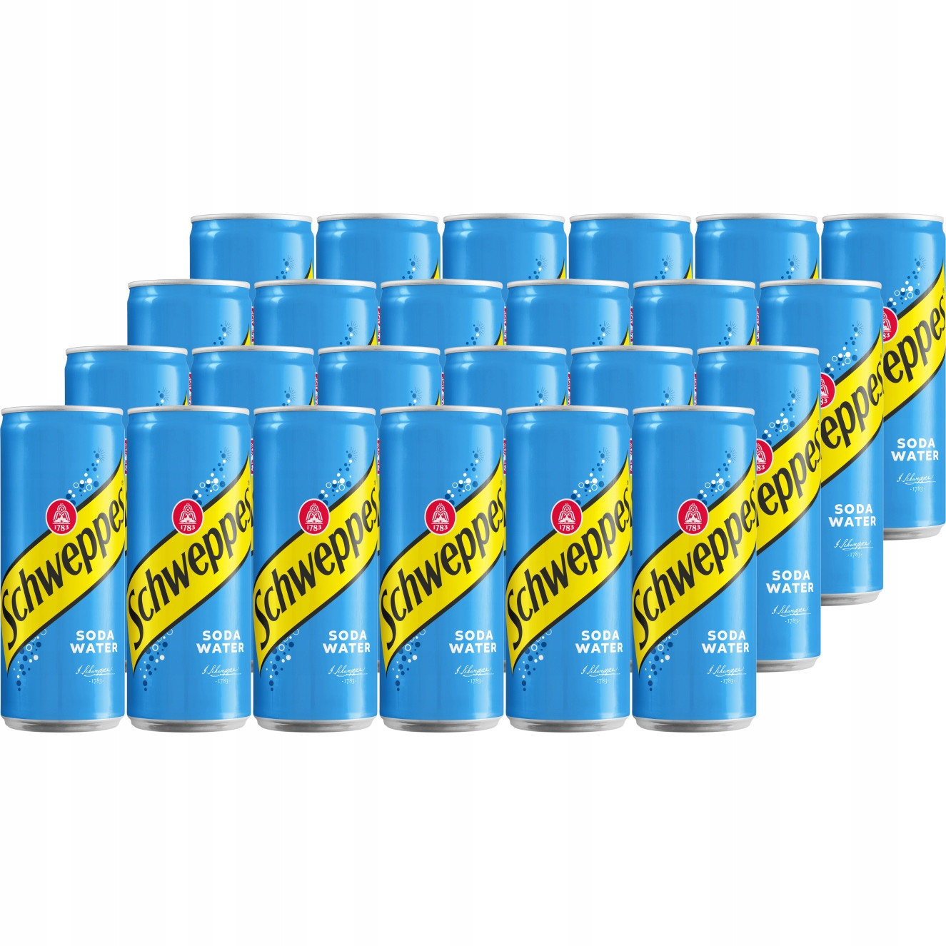 Schweppes Soda Water sycený nápoj 330 ml x 24 kusů